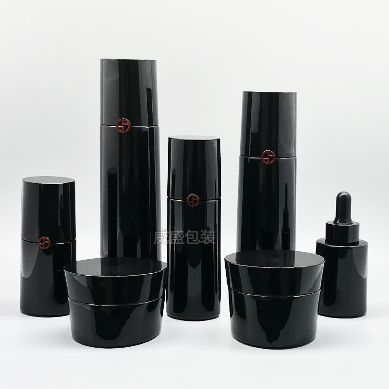 黑色hth.com包装瓶子 面霜瓶子定制批发(图2)